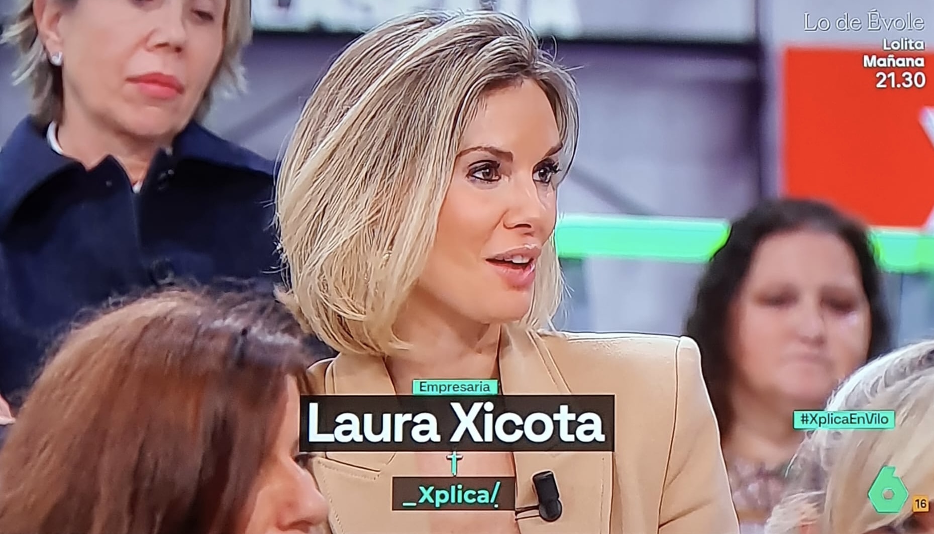 Laura Xicota interviniendo en el programa La Sexta Xplica